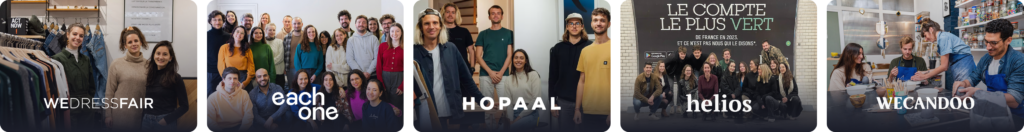 WEDRESSFAIR, EachOne, HOPAAL, Helios, WeCanDoo
